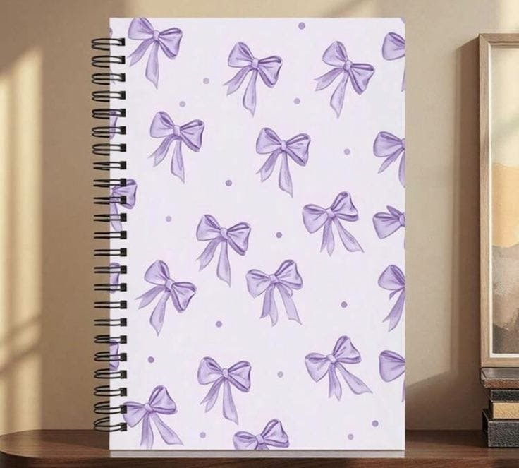 Lavender Bow 🎀 Aesthetic Notebook